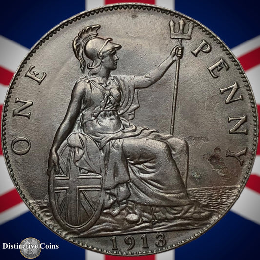 Great Britain 1913 Penny 1d GB6807