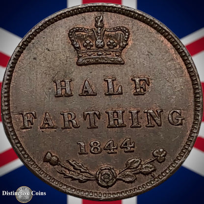 Great Britain 1844 Half Farthing 1/2 Penny GB3112