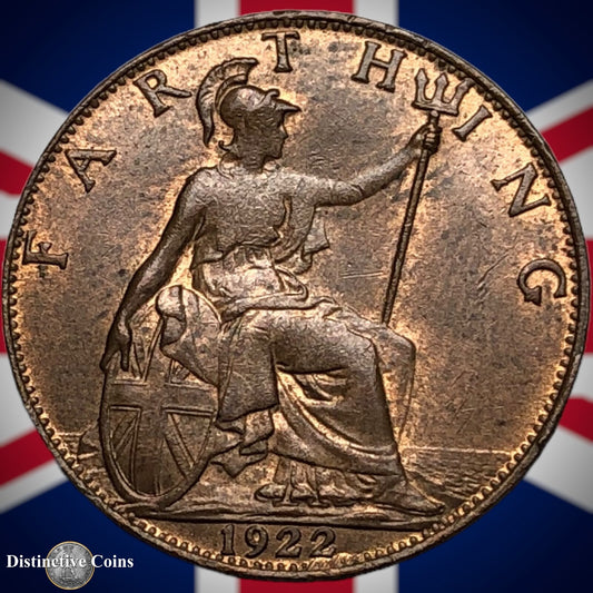 Great Britain 1922 Farthing 1/4d GB4769