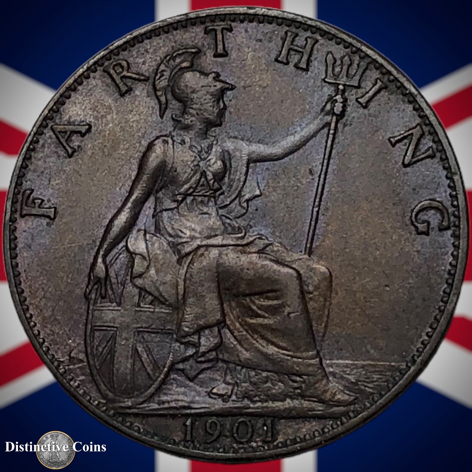 Great Britain 1901 Farthing 1/4d GB4492