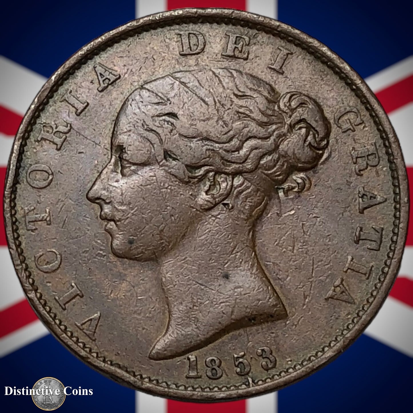 Great Britain 1853 Half Penny 1/2d GB5252