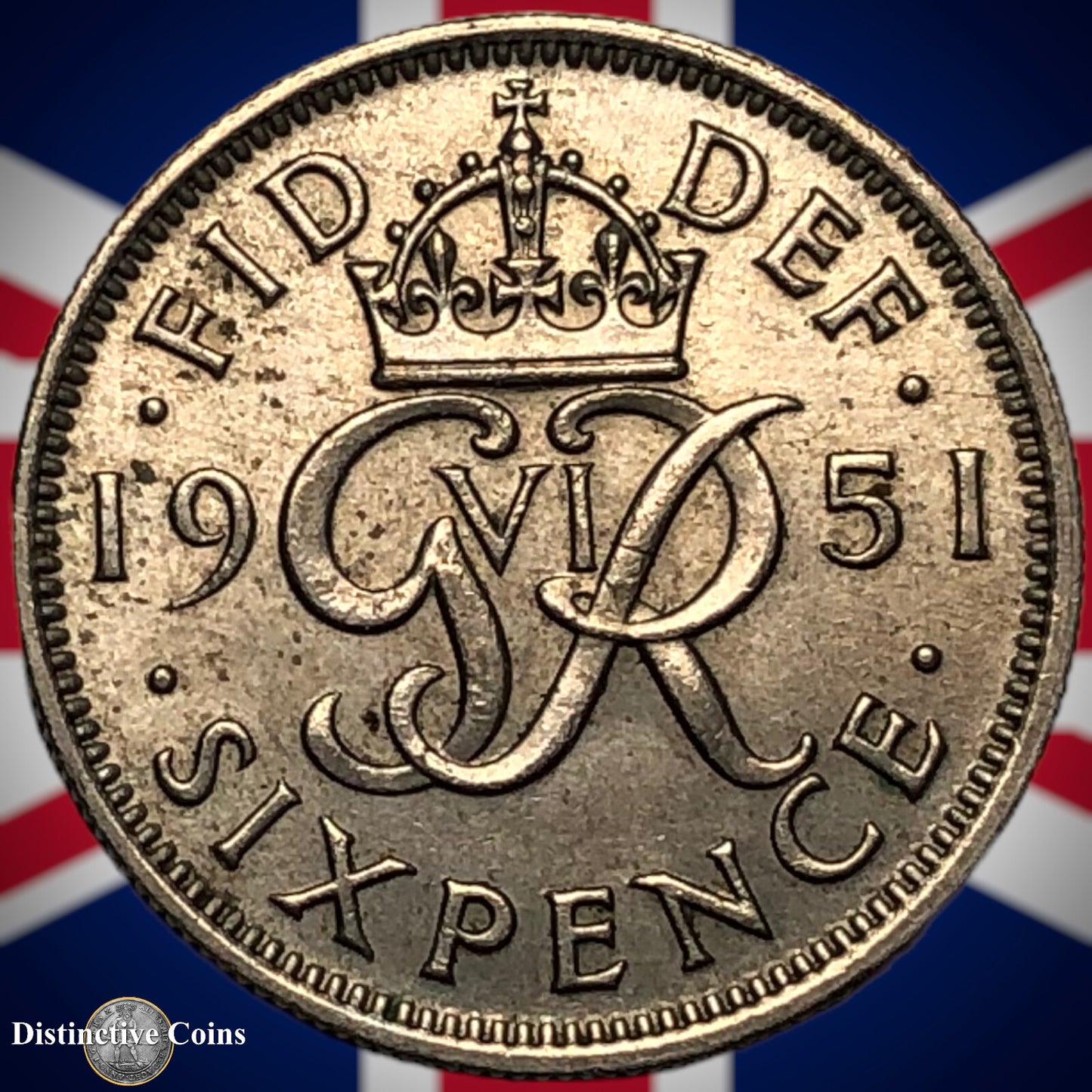 Great Britain 1951 Six Pence GB1773