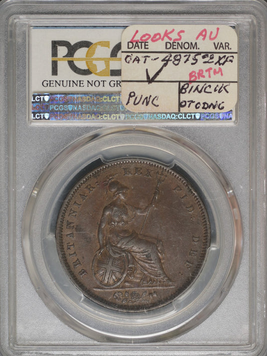 Great Britain 1827 Penny K-693 PCGS XF DETAILS ENV. DAMAGE