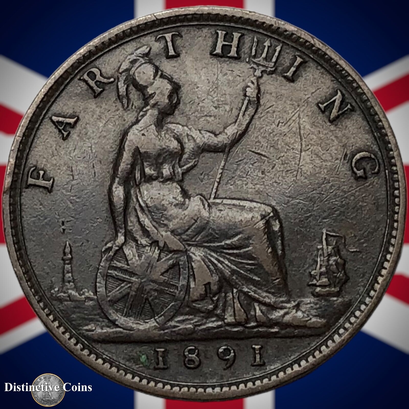 Great Britain 1891 Farthing 1/4d GB4297