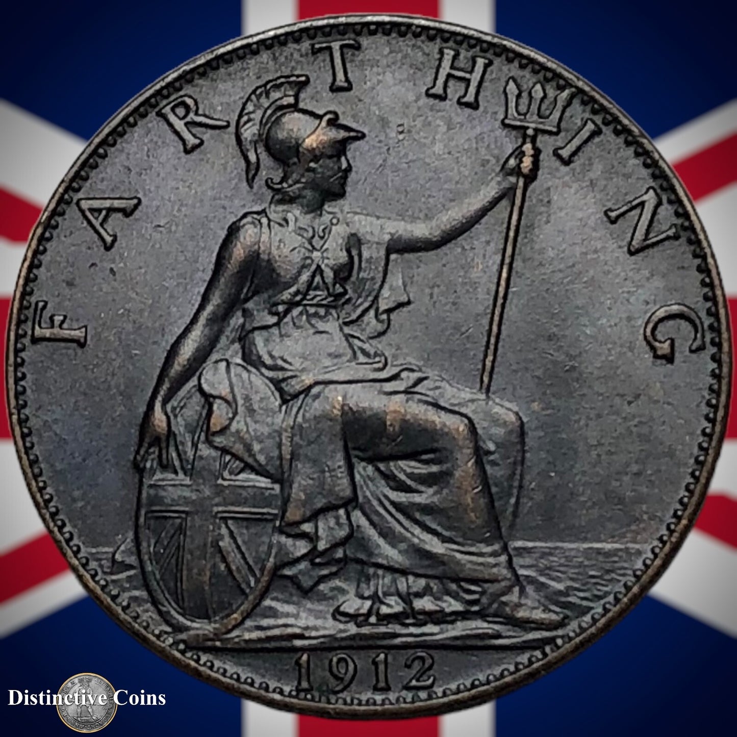 Great Britain 1912 Farthing 1/4d GB4656