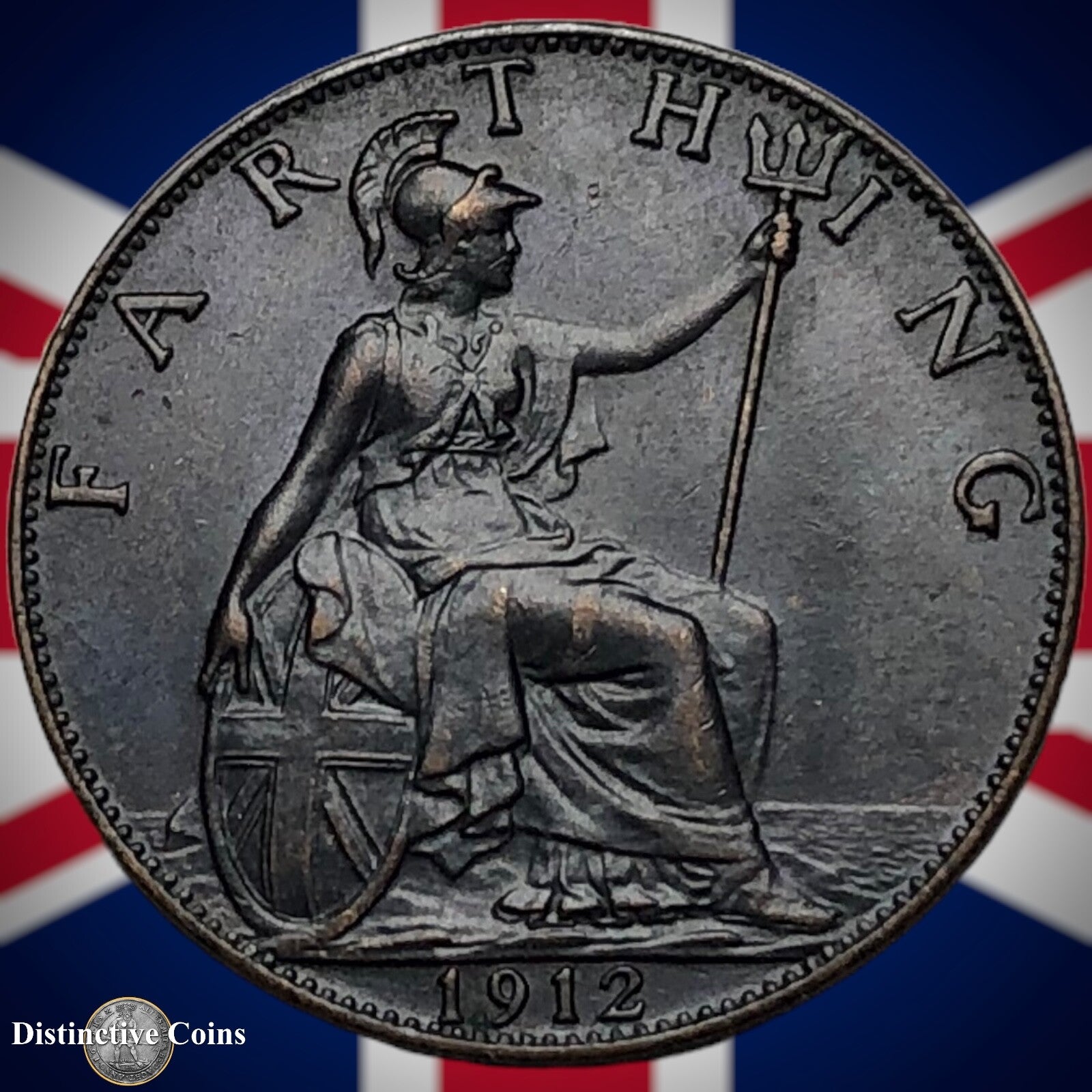 Great Britain 1912 Farthing 1/4d GB4656