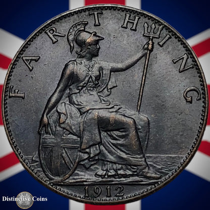 Great Britain 1912 Farthing 1/4d GB4656