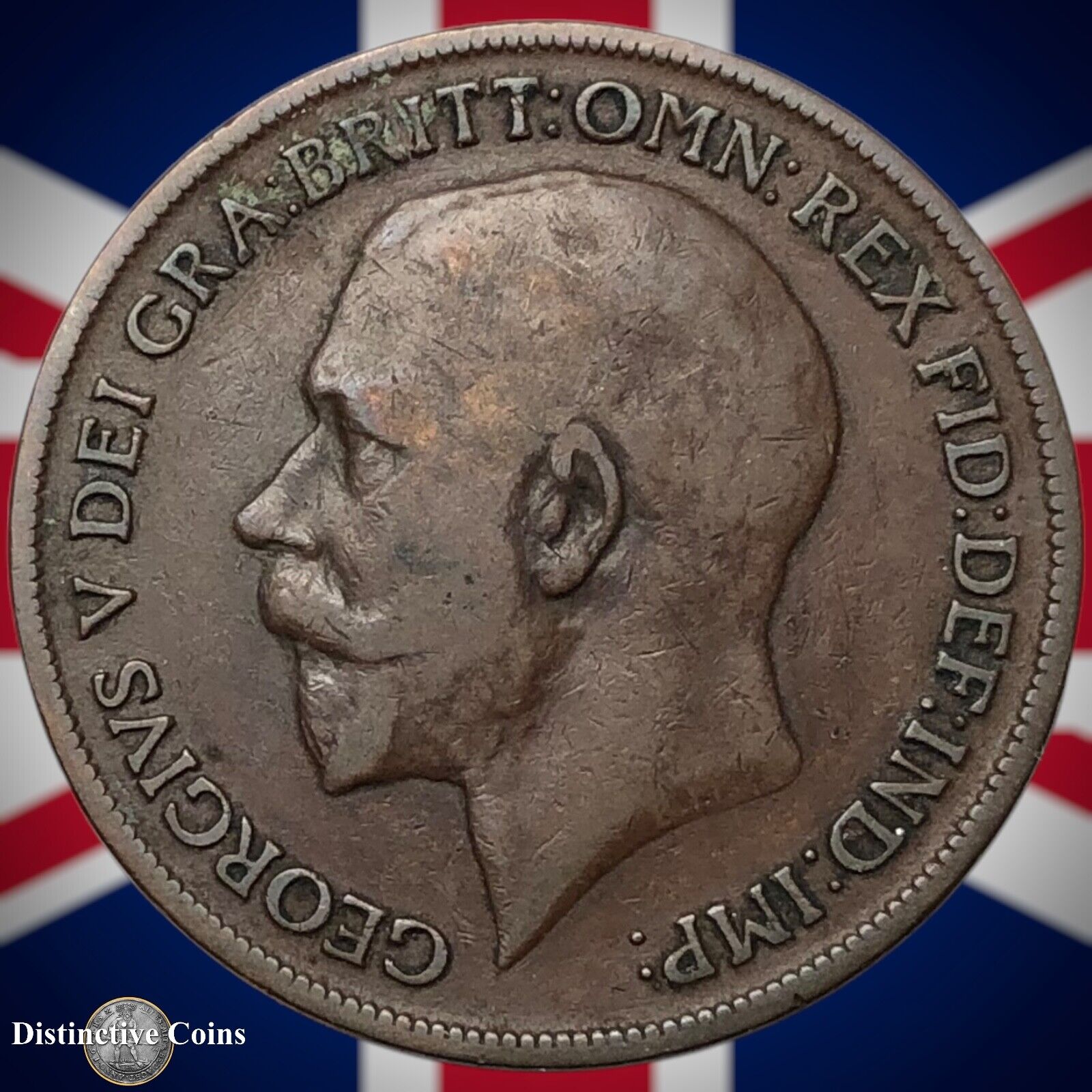 Great Britain 1918 KN Penny 1d GB6881