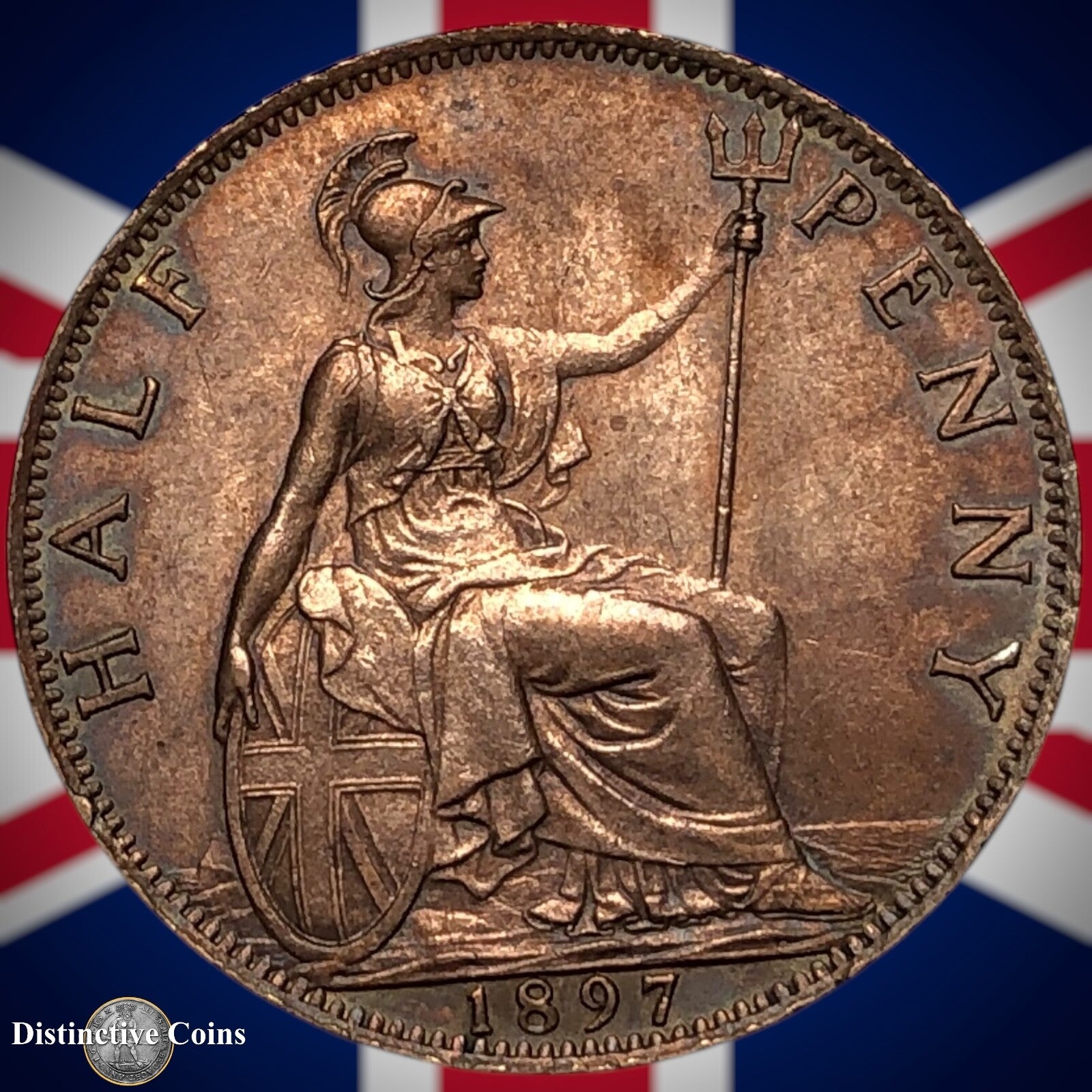 Great Britain 1897 Half Penny 1/2d GB5732