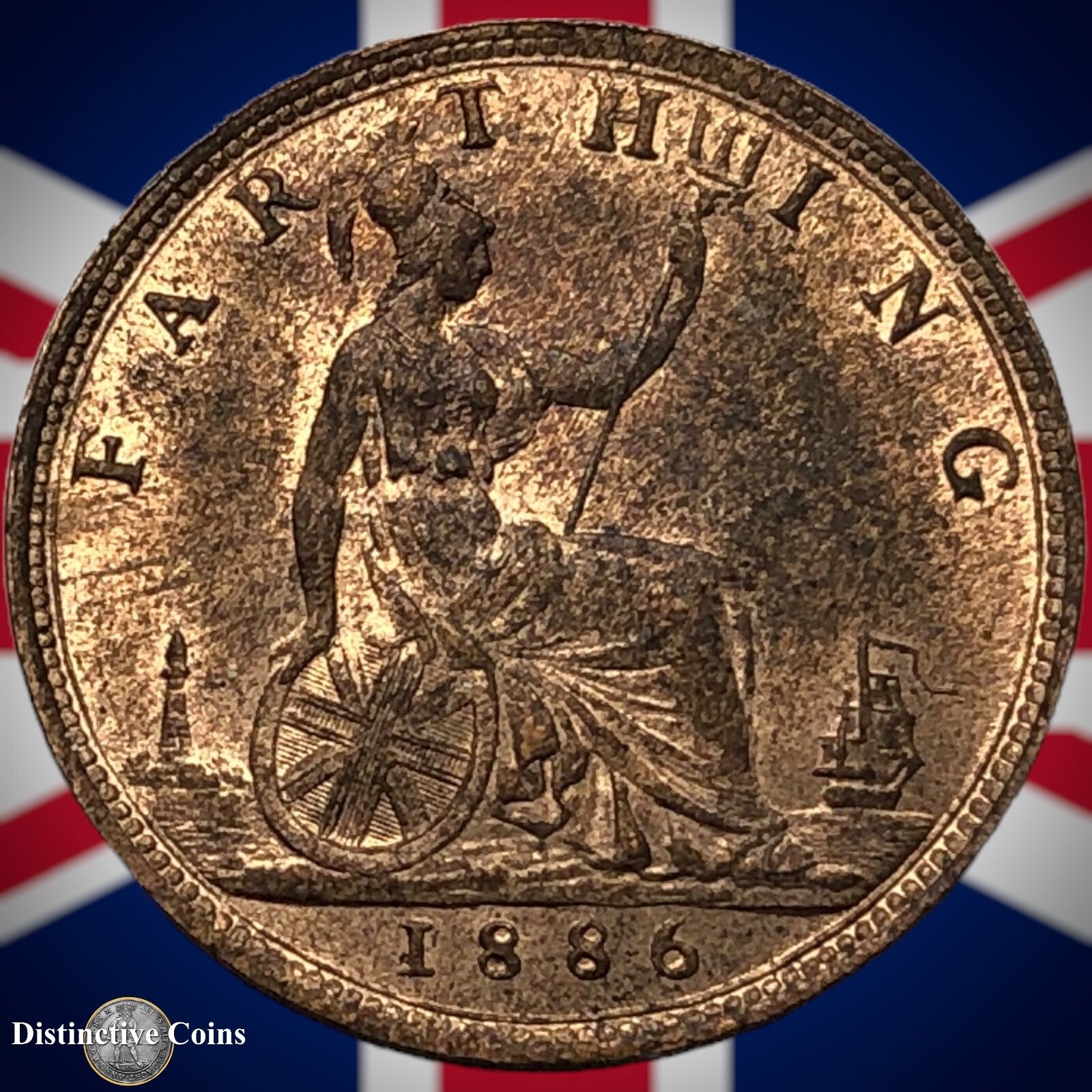 Great Britain 1886 Farthing 1/4d GB4239