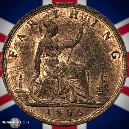 Great Britain 1886 Farthing 1/4d GB4239