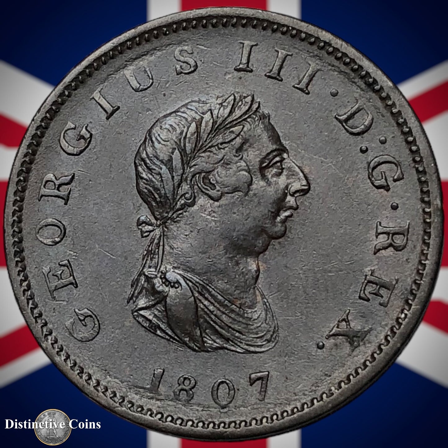 Great Britain 1807 Half Penny 1/2d GB5188