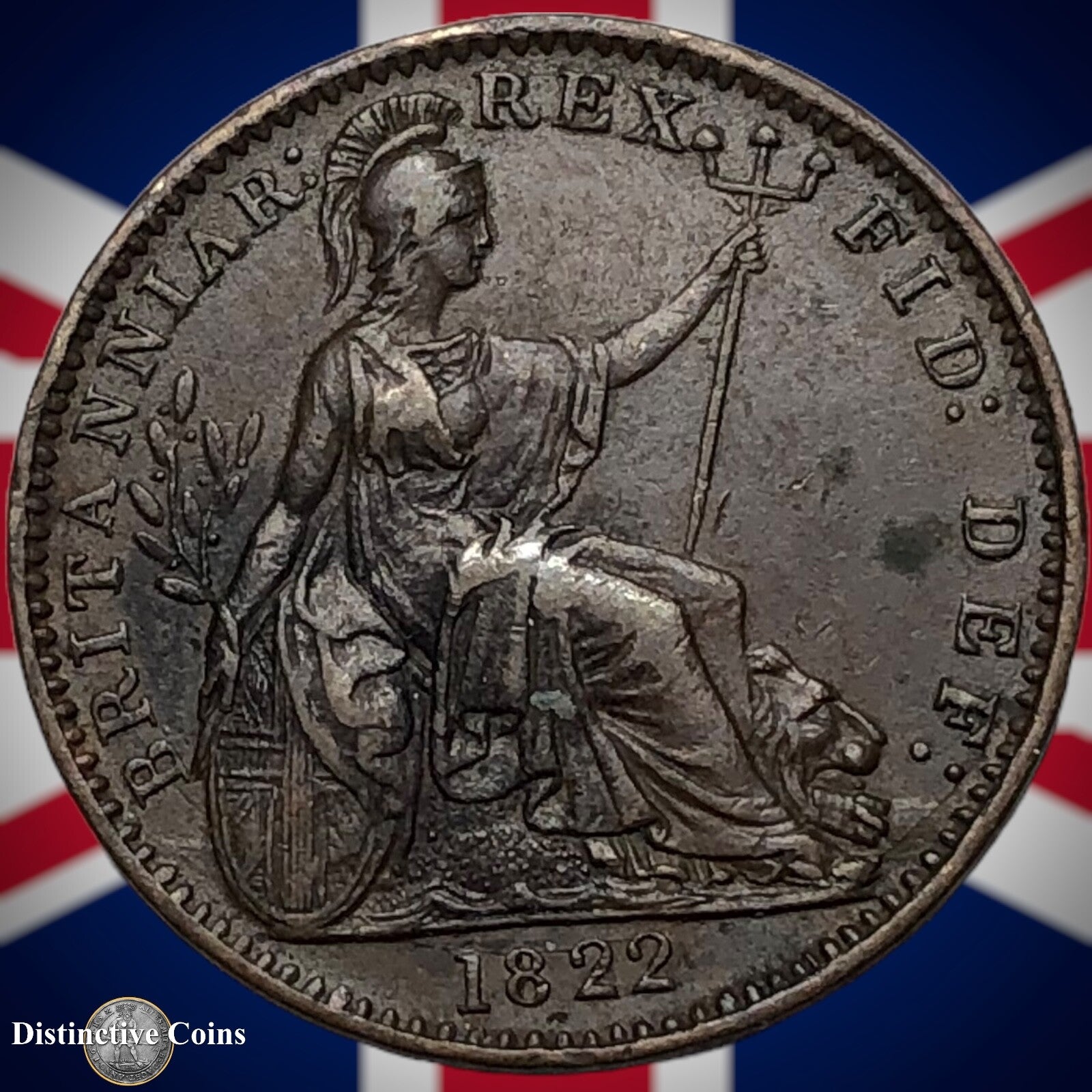 Great Britain 1822 Farthing 1/4d GB3248