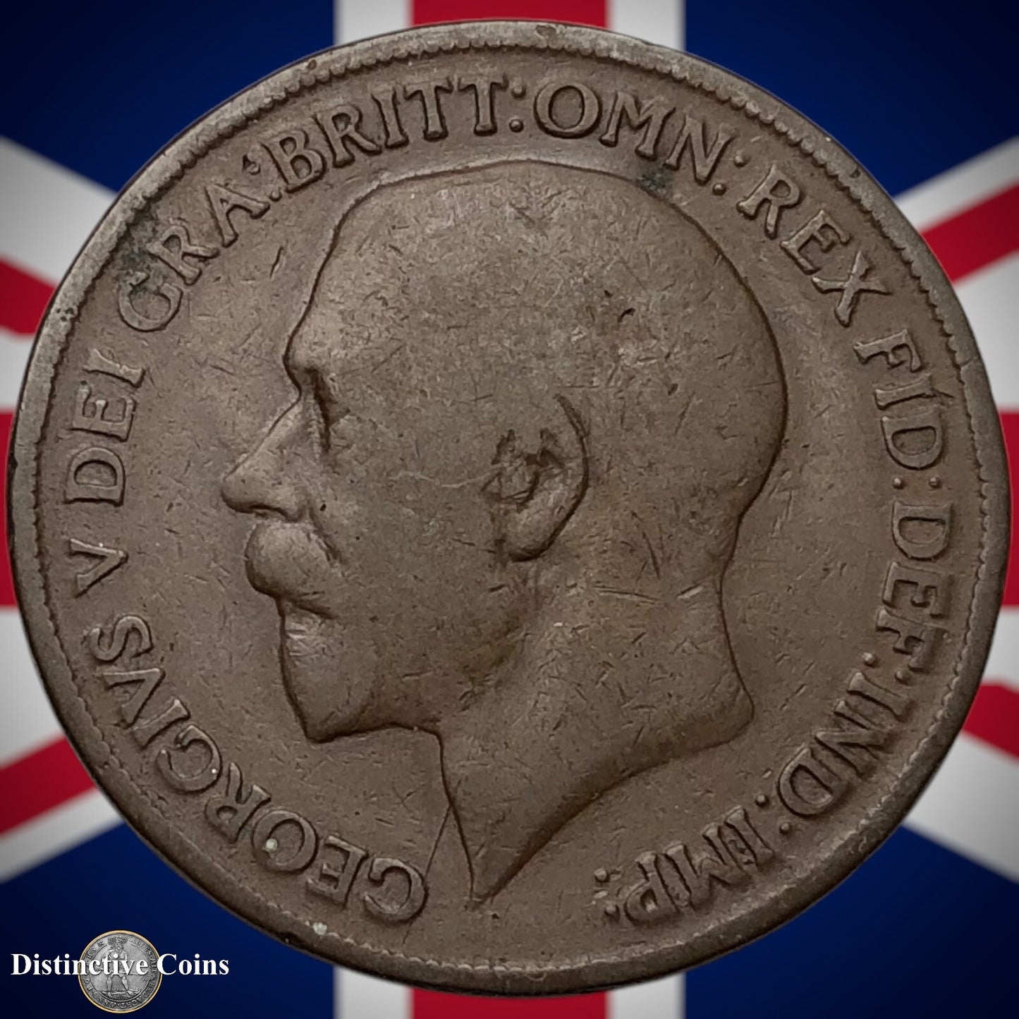 Great Britain 1918 KN Penny 1d GB6887