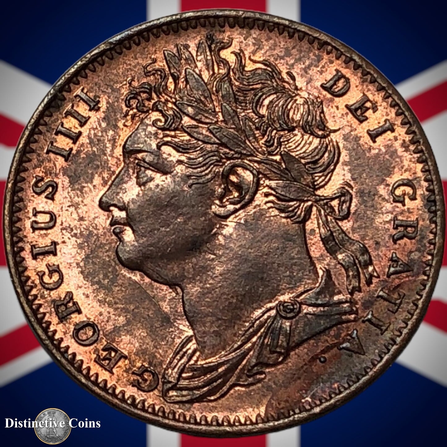 Great Britain 1825 Farthing 1/4d GB3307