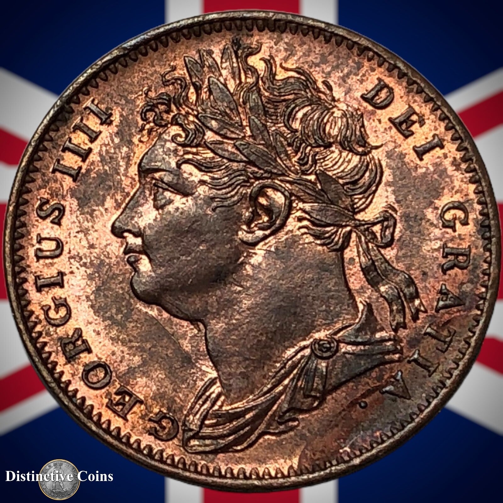 Great Britain 1825 Farthing 1/4d GB3307