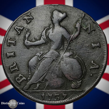Great Britain 1737 Half Penny 1/2d GB5063
