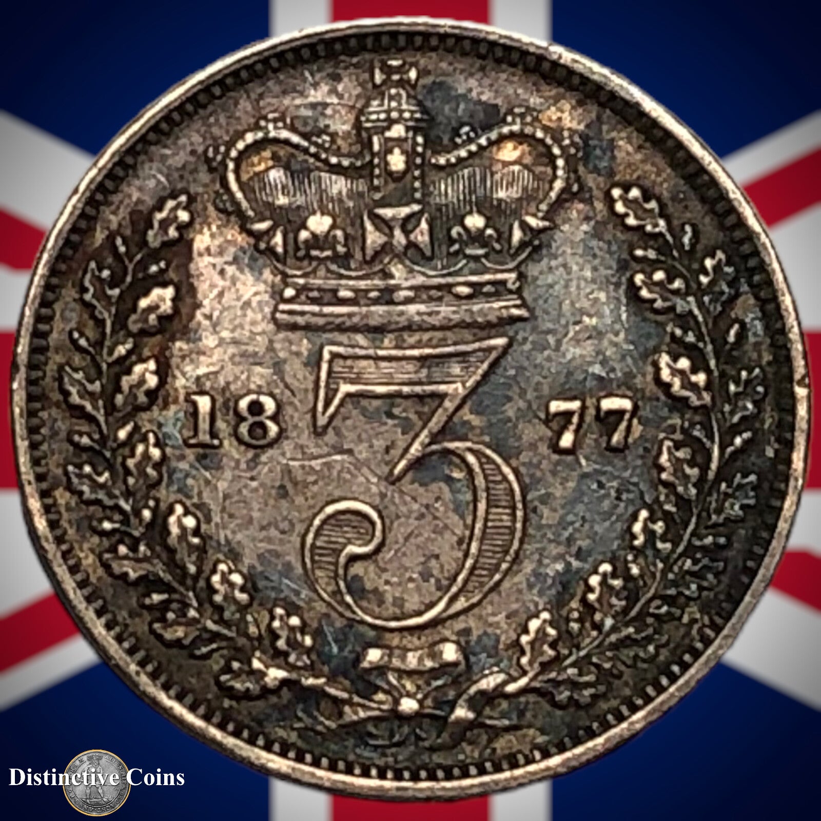 Great Britain 1877 Three Pence GB1890