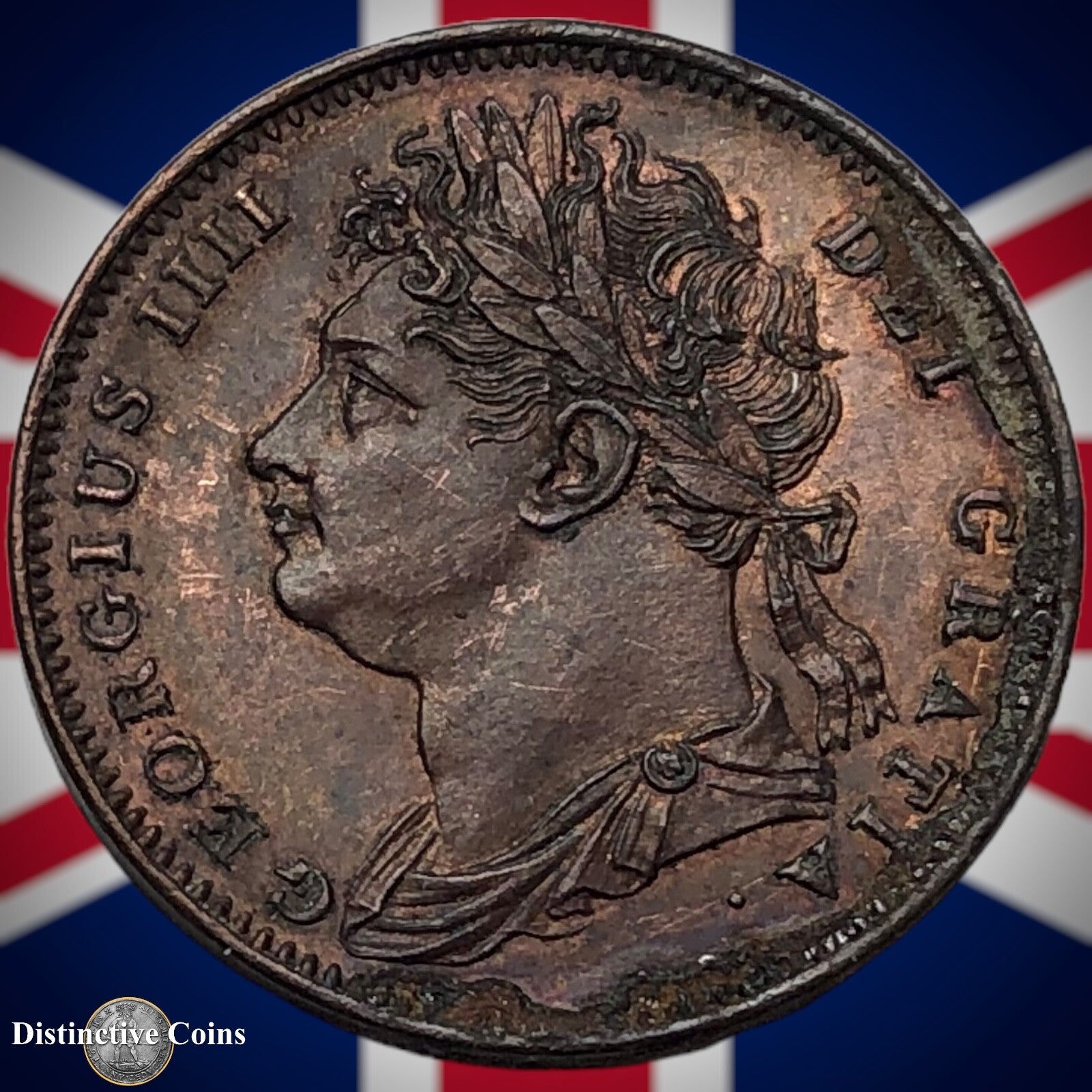 Great Britain 1825 Farthing 1/4d GB3298