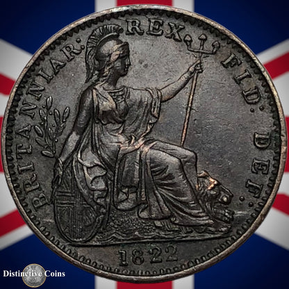 Great Britain 1822 Farthing 1/4d GB3257