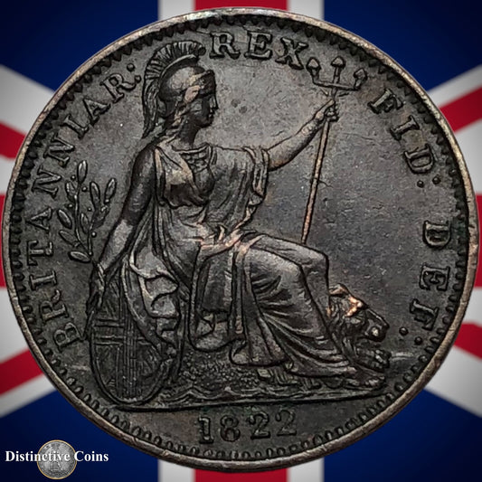 Great Britain 1822 Farthing 1/4d GB3257