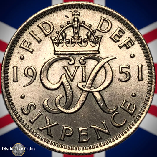 Great Britain 1951 Six Pence GB1778