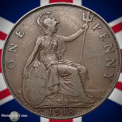 Great Britain 1918 KN Penny 1d GB6888