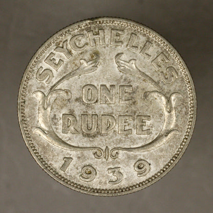 Seychelles 1939 Rupee XF