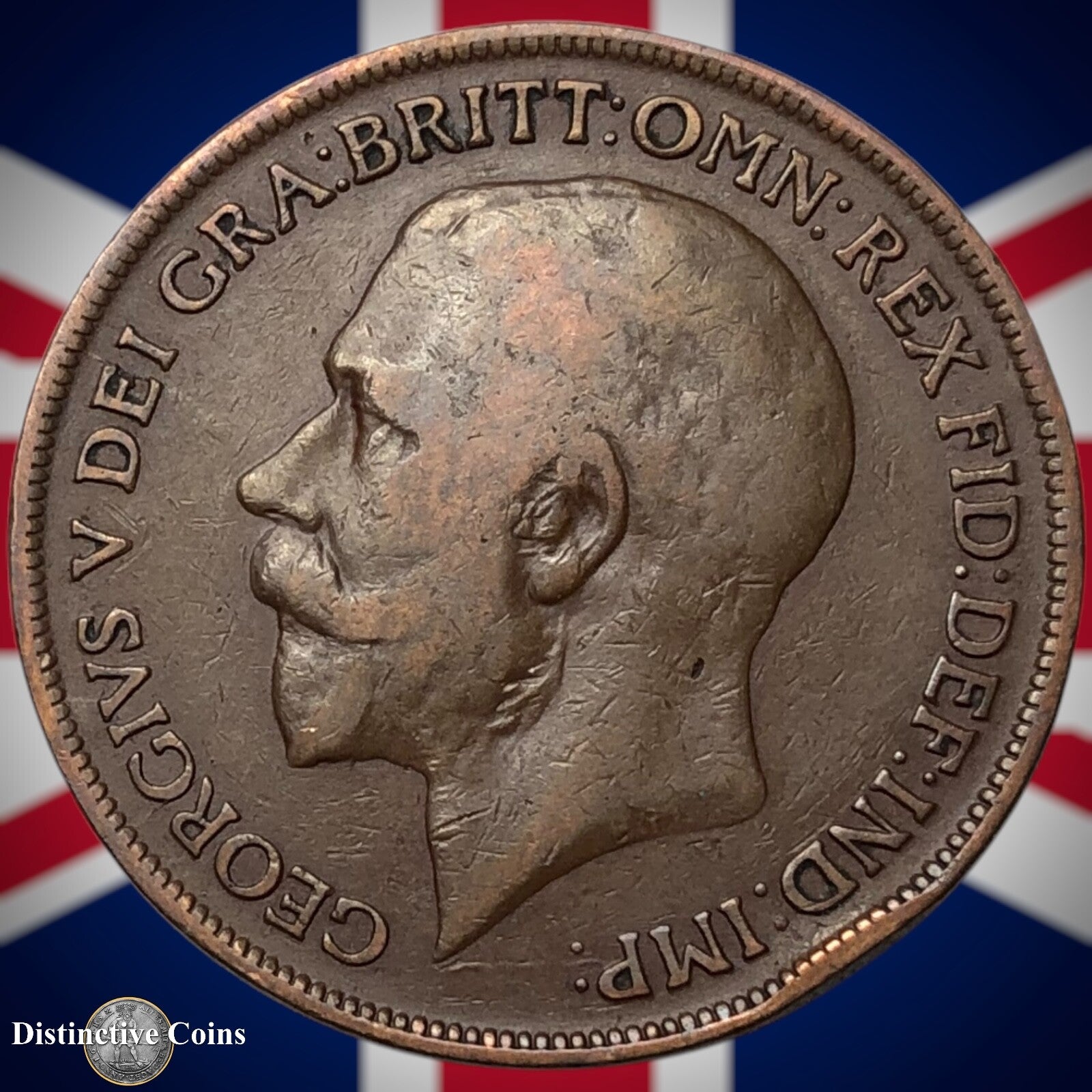 Great Britain 1918 KN Penny 1d GB6886