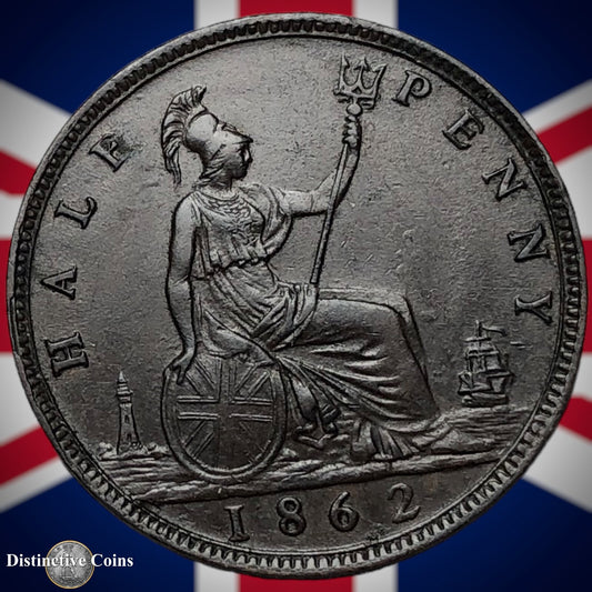 Great Britain 1862 Half Penny 1/2d GB5432