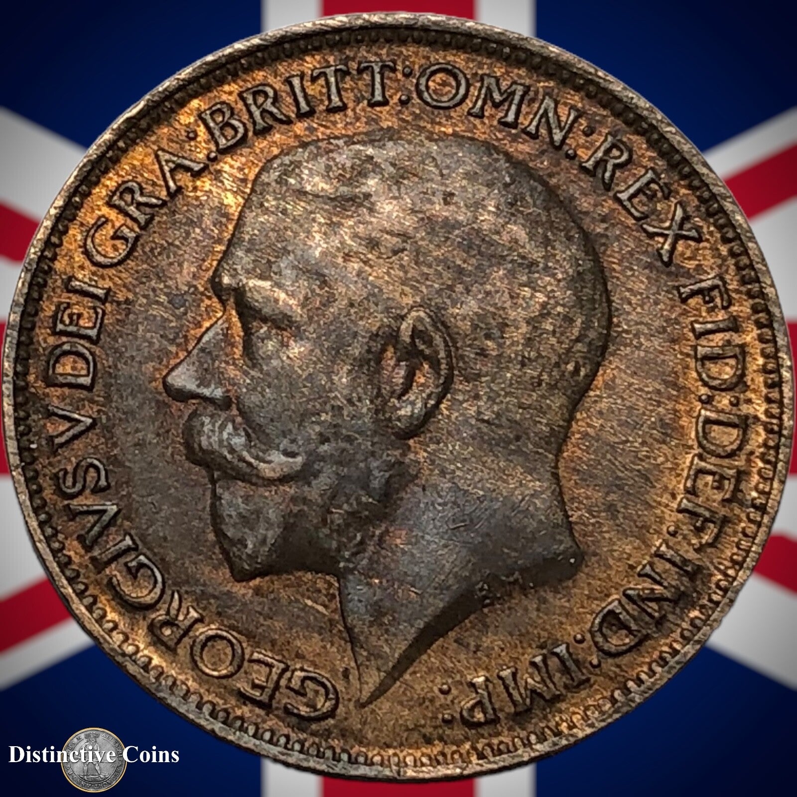 Great Britain 1922 Farthing 1/4d GB4755