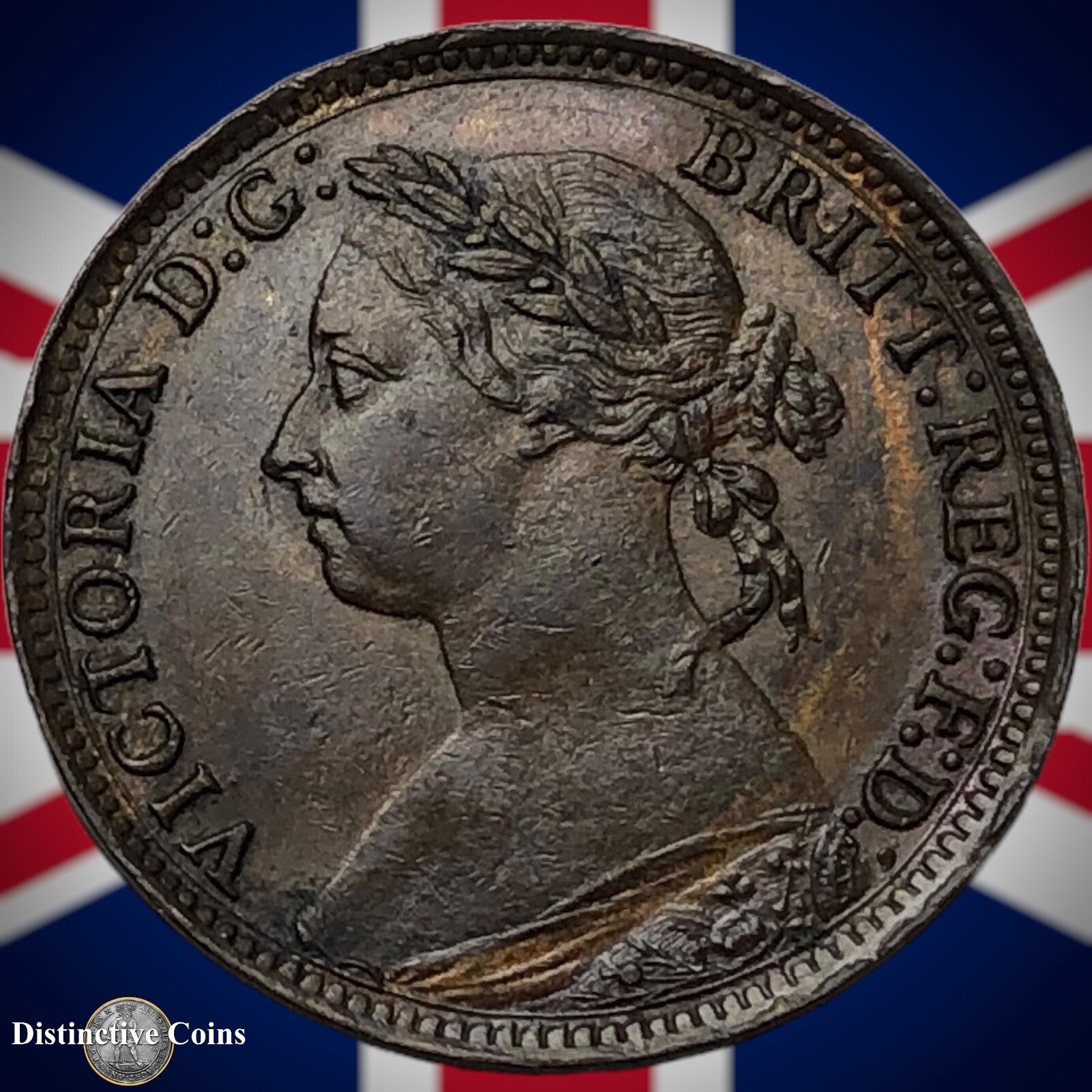 Great Britain 1890 Farthing 1/4d GB4282