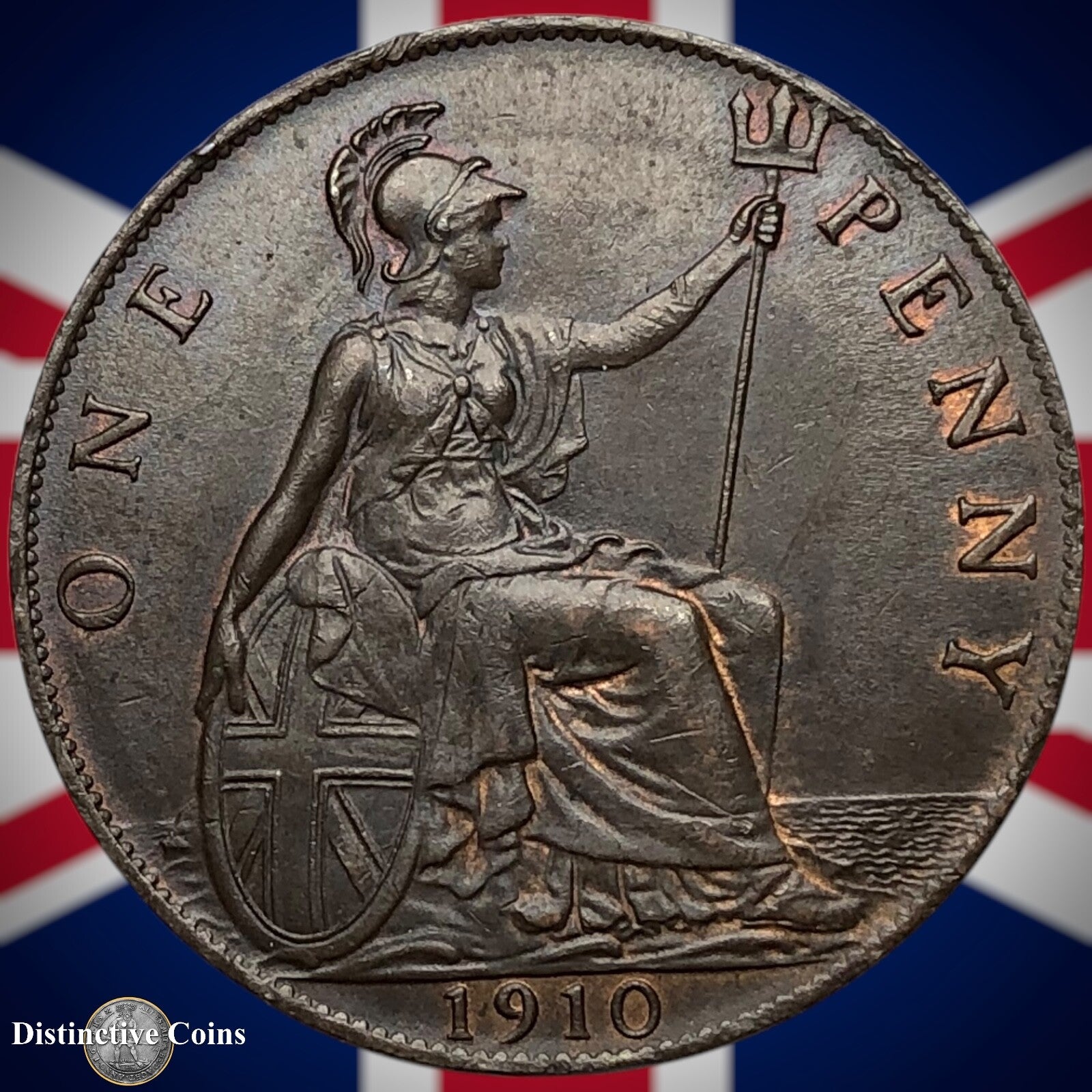 Great Britain 1910 Penny 1d GB6731