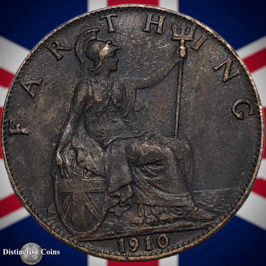 Great Britain 1910 Farthing 1/4d GB4636
