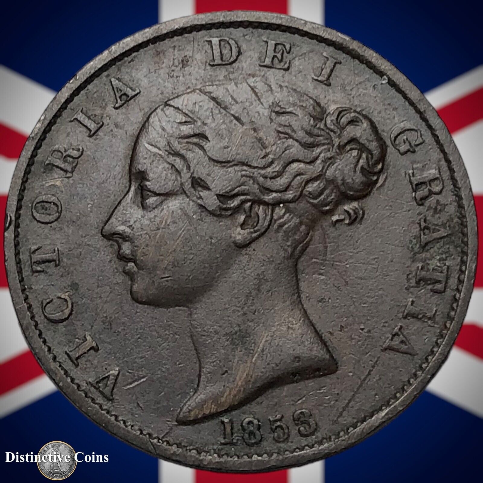 Great Britain 1853 Half Penny 1/2d GB5256