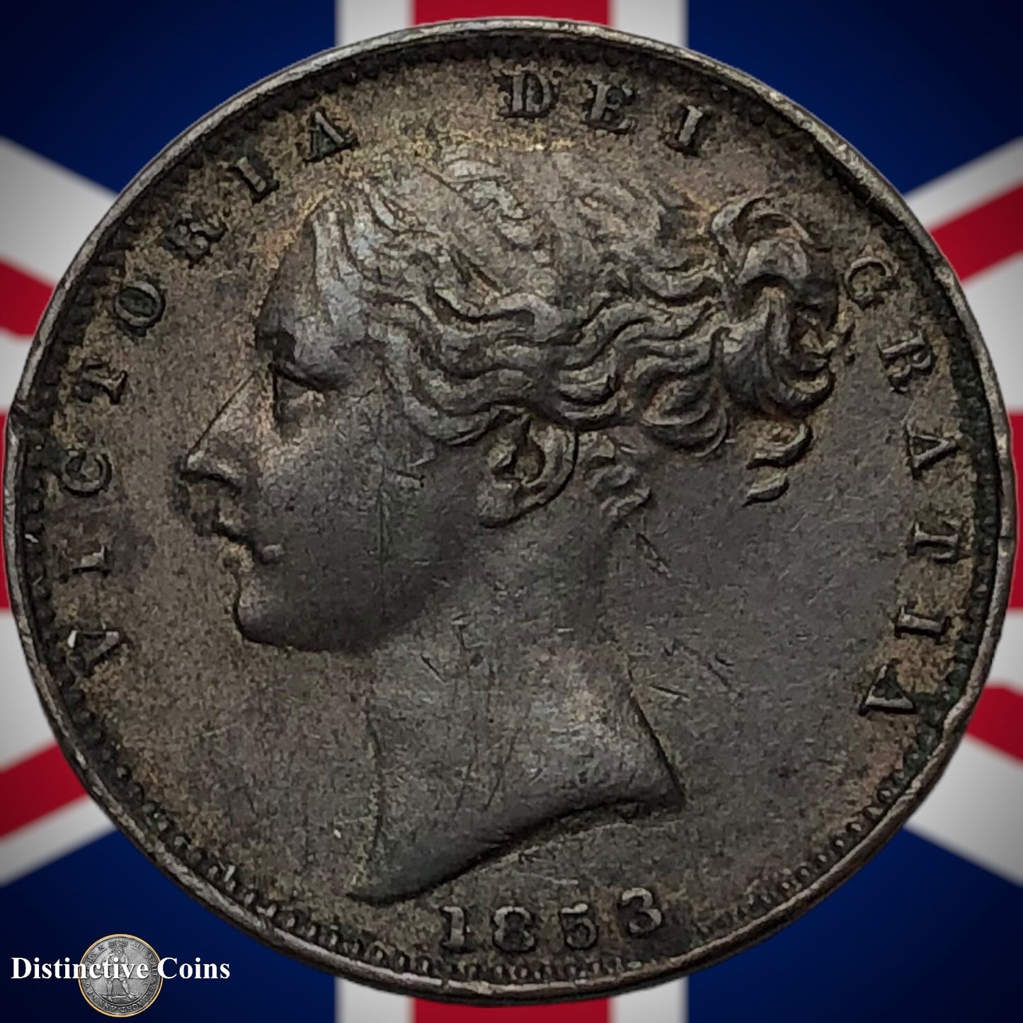 Great Britain 1853 Farthing 1/4d GB3461