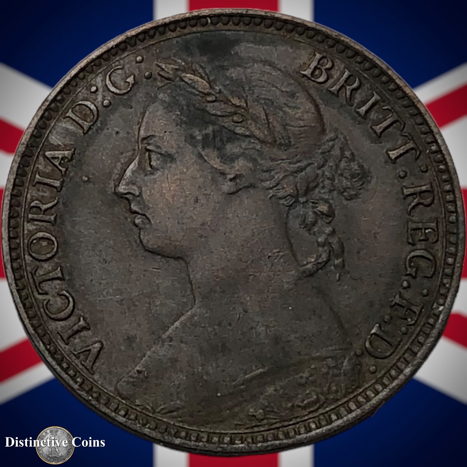 Great Britain 1893 Farthing 1/4d GB4348