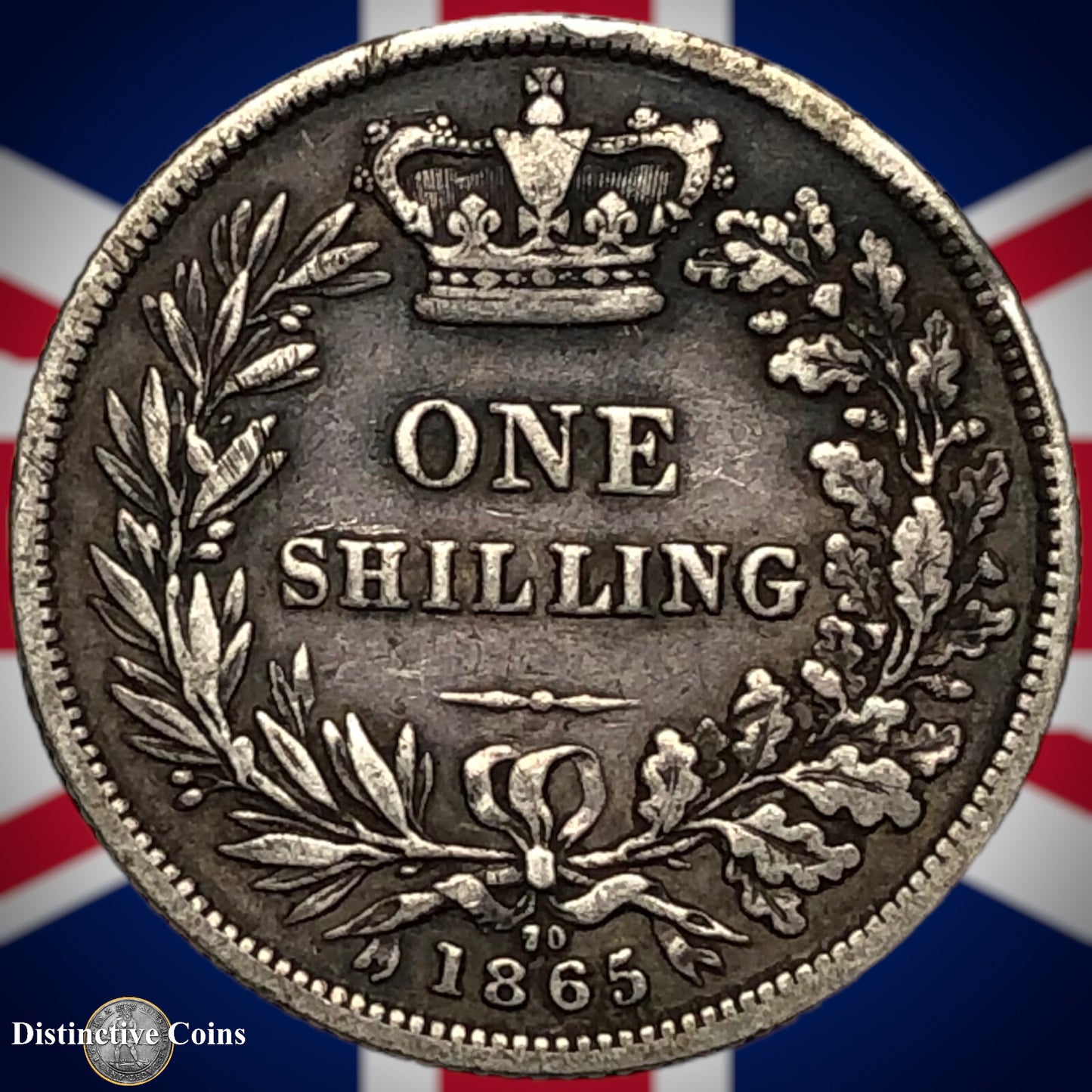 Great Britain 1865 British One Shilling GB0277