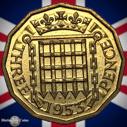 Great Britain 1953 Proof Three Pence GB2518