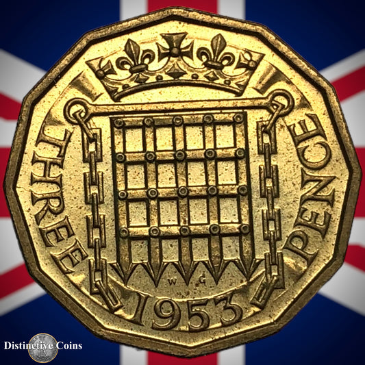 Great Britain 1953 Proof Three Pence GB2518