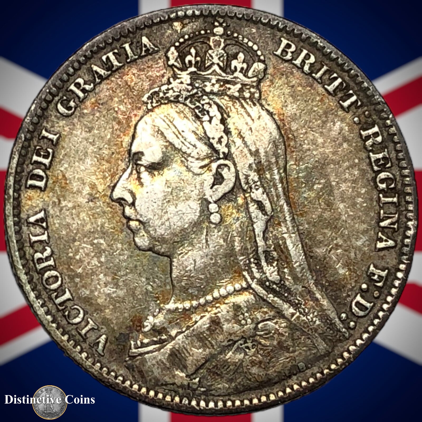 Great Britain 1890 British One Shilling GB0563