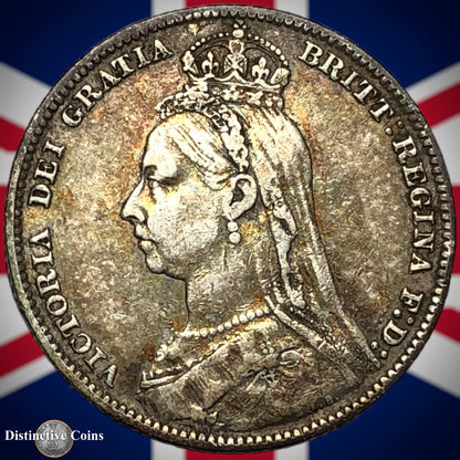 Great Britain 1890 British One Shilling GB0563