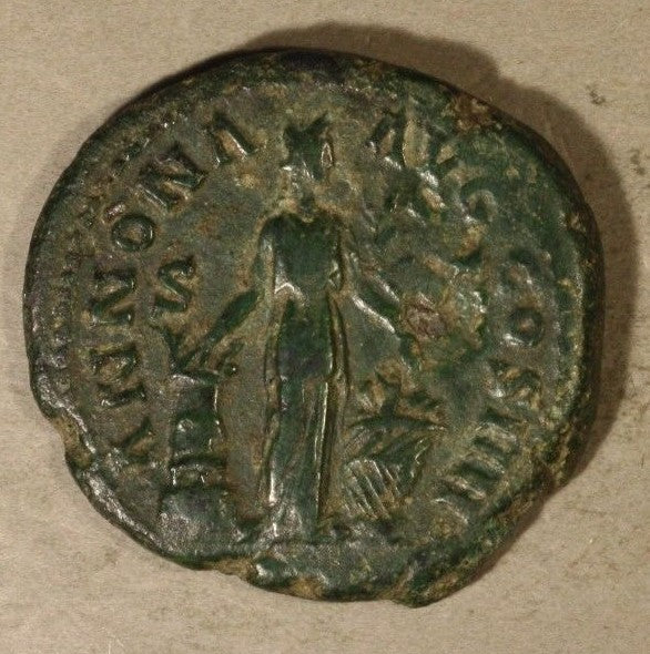 ANCIENT ROME Antoninus Pius 138-161 AD Bronze Denarius ROME MINT   #B201