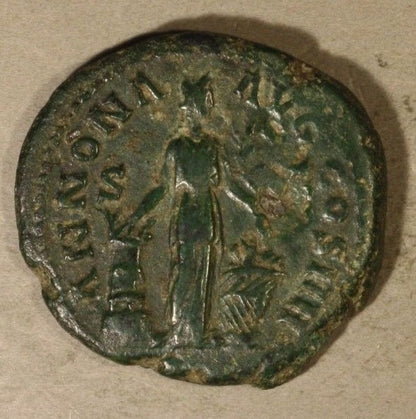 ANCIENT ROME Antoninus Pius 138-161 AD Bronze Denarius ROME MINT   #B201