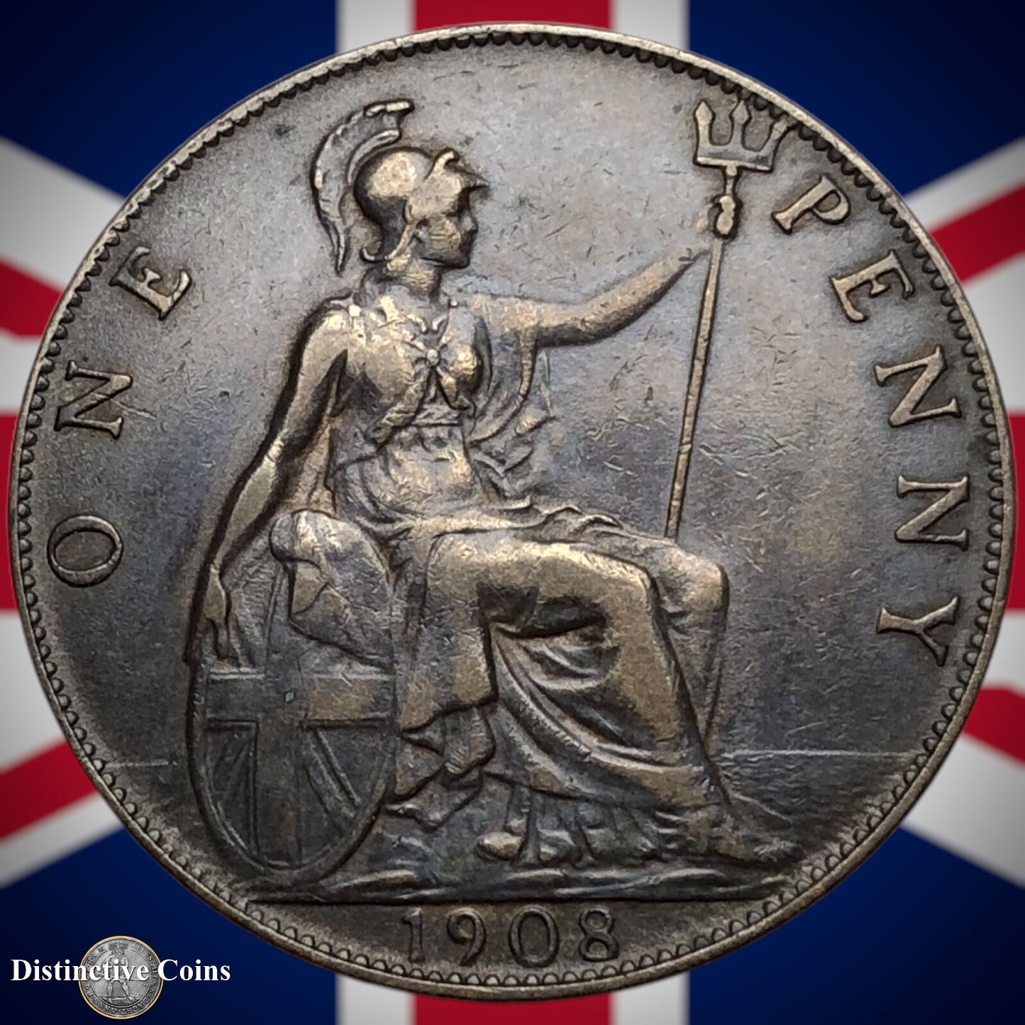 Great Britain 1908 Penny 1d GB6706