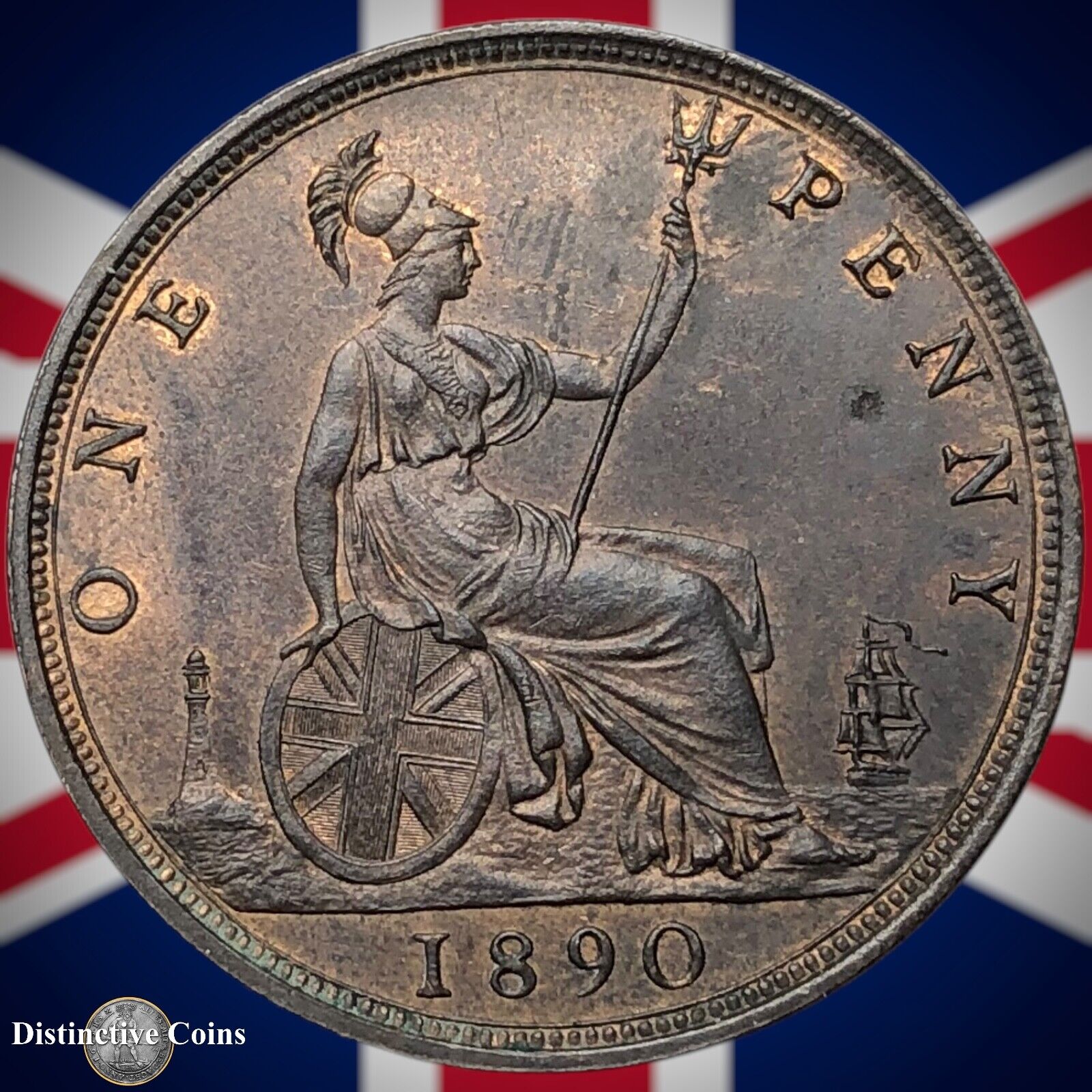 Great Britain 1890 Penny 1d GB6528