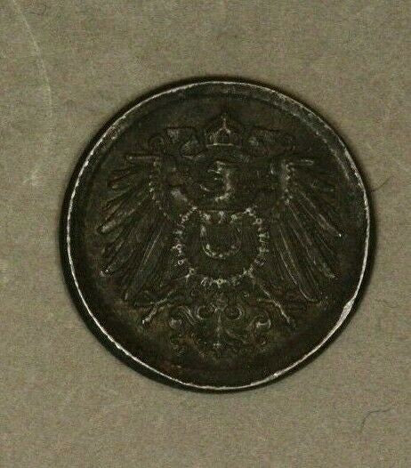 1919 F Germany 5 Pfennig Broadstruck Slightly Cupped   