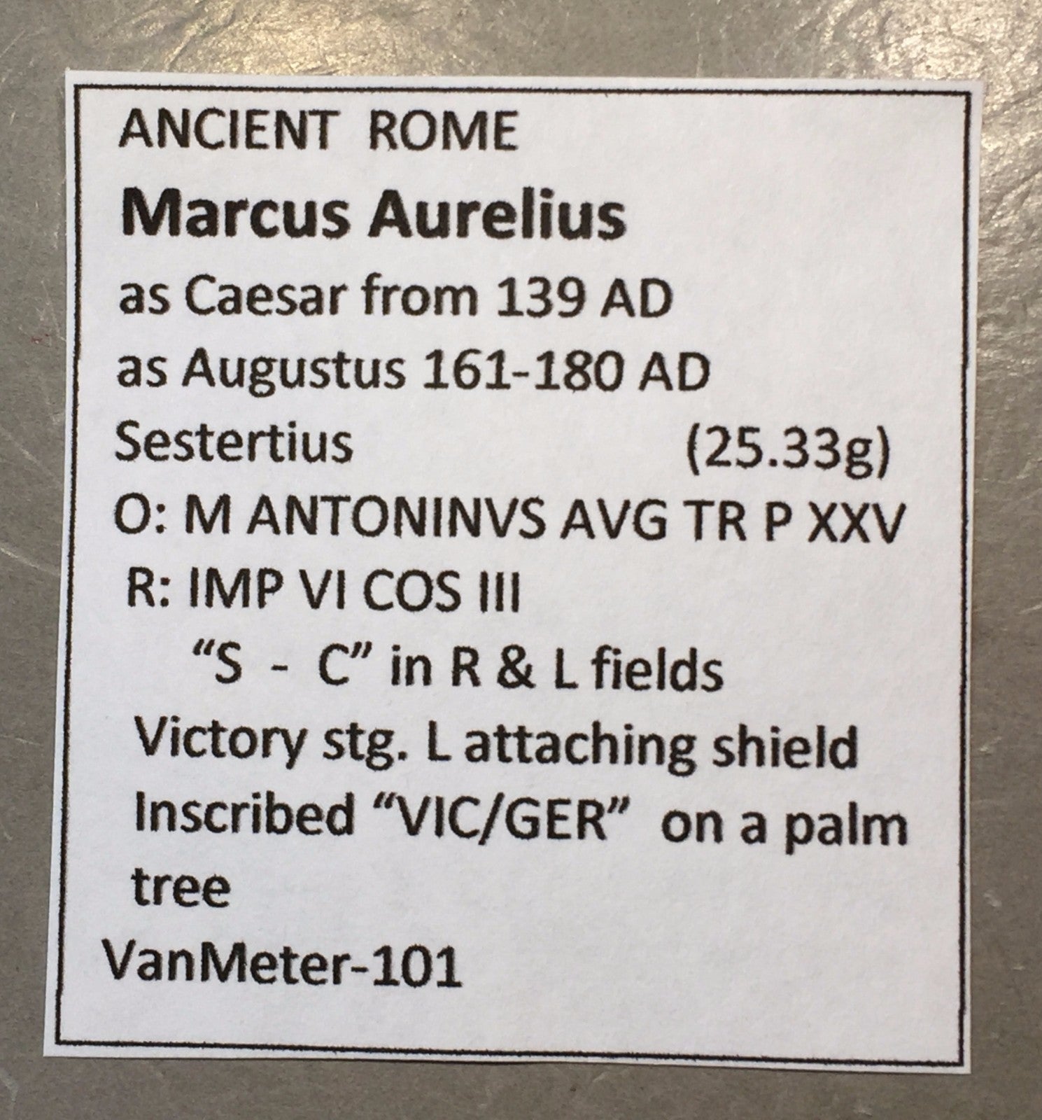 ANCIENT ROME  Marcus Aurelius As Caesar Sestertius     #A472
