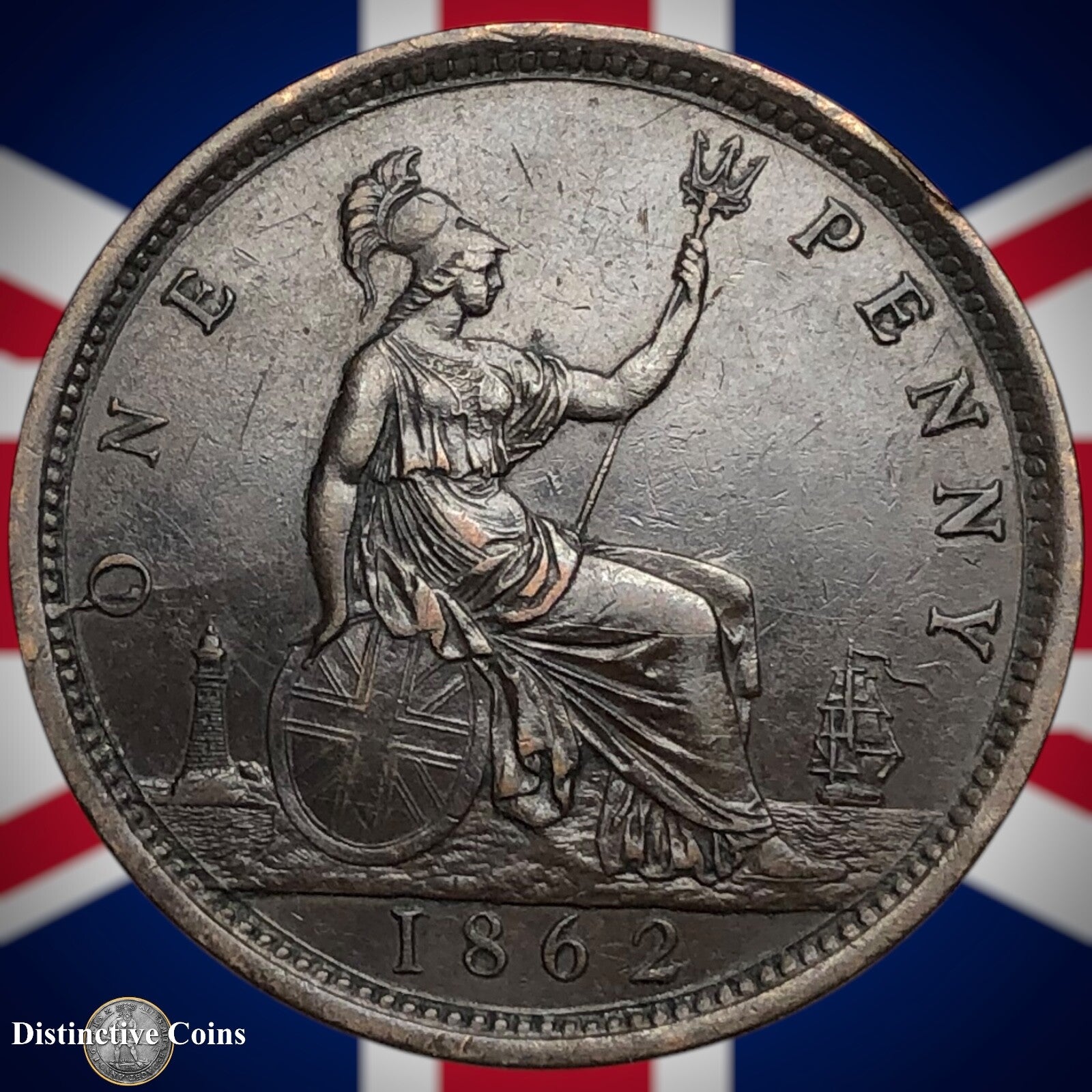 Great Britain 1862 Penny 1d GB6224