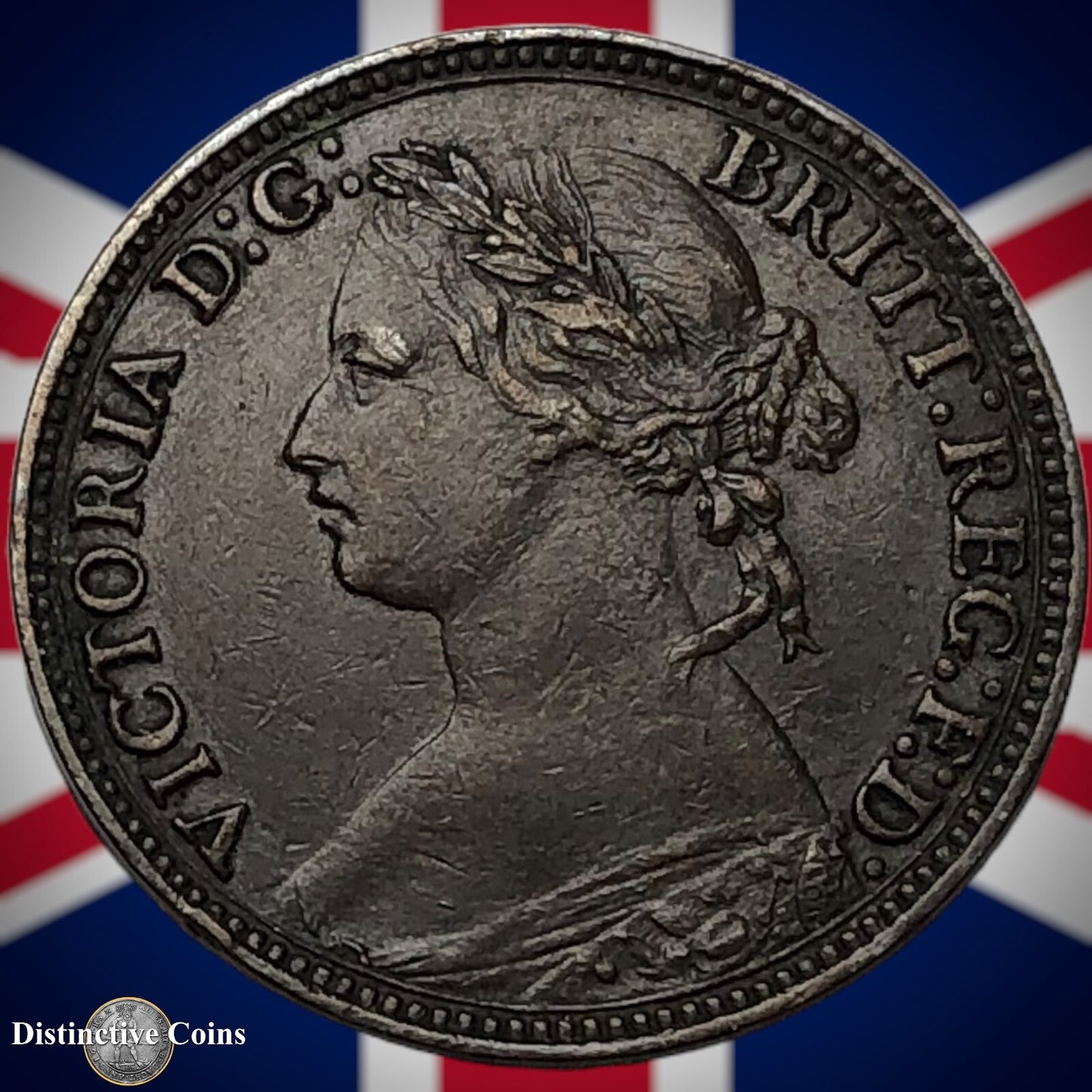 Great Britain 1874 H Farthing 1/4d GB3725